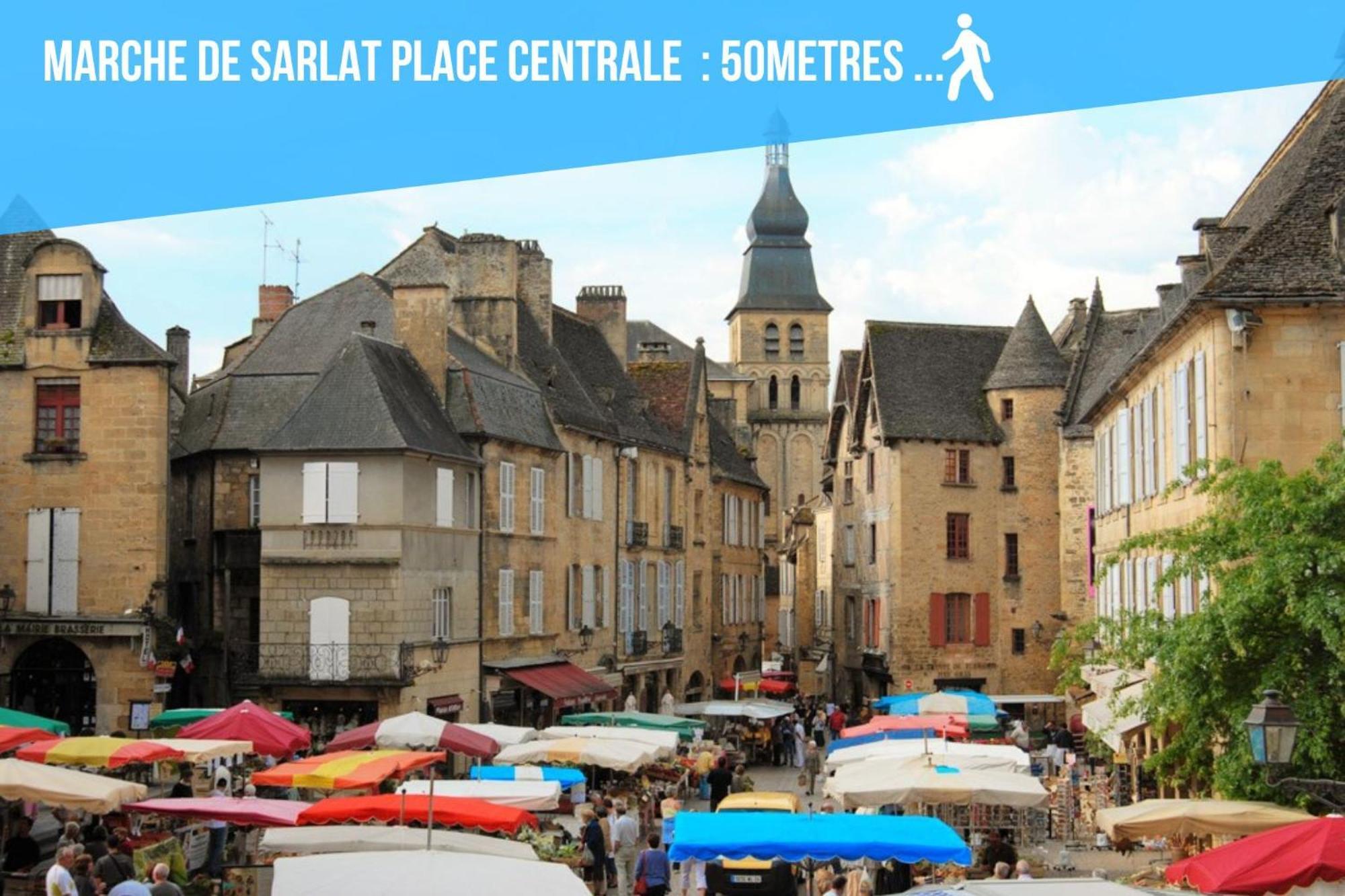 Caporizon-Sarlat L'Elegance-T2 Plein Centre Cite Medievale Buitenkant foto